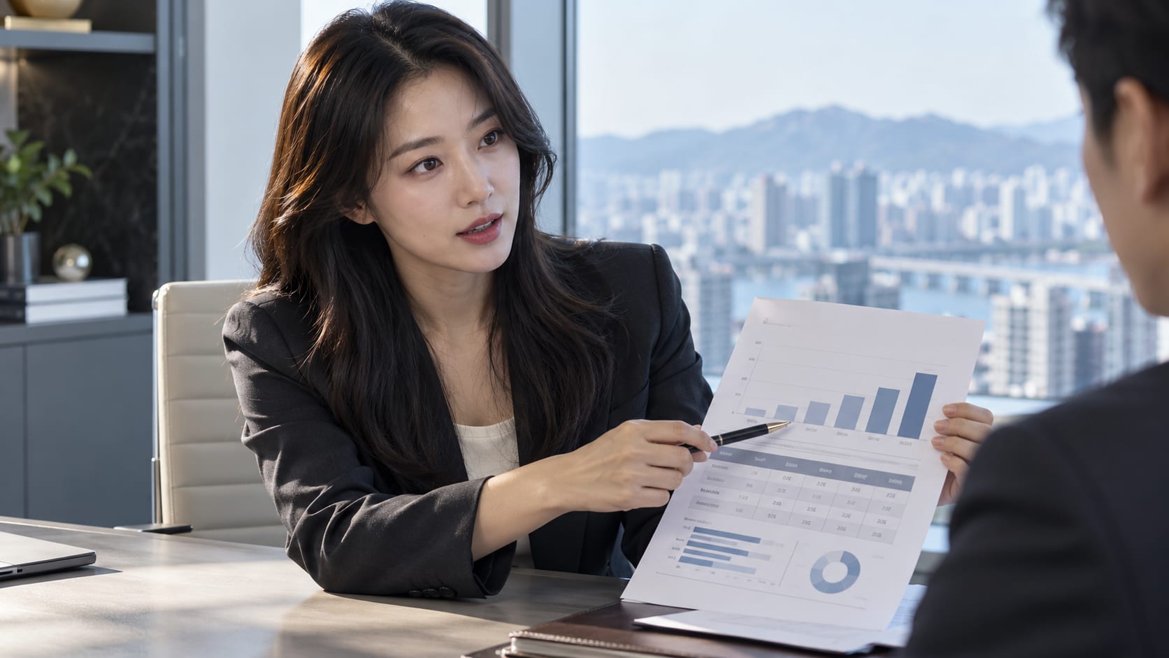 가전 렌탈 수수료 구조를 설명하는 상담 장면